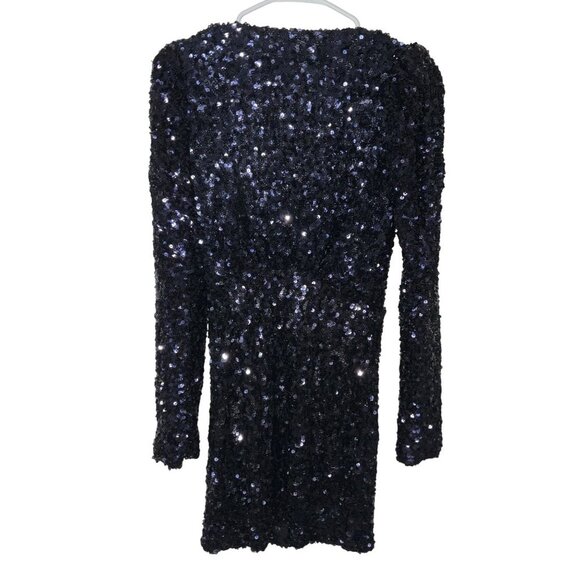 Line & Dot Midnight Mini Dress in Dark Navy Small New Womens Sequin Cocktail - Picture 8 of 13